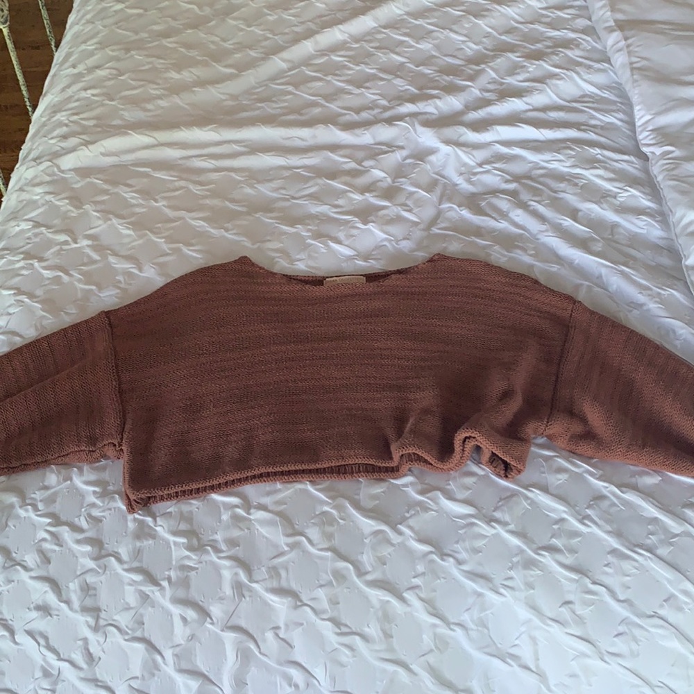 Urban outfitters cropped rust sweater!